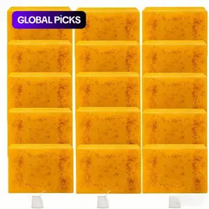 Comfortable Lemon Turmeric Soap Bar Skincare Soap Set, 15 Pieces Brightening Face & Body Wash, Moisturizing Soap, Daily Care Kit for Men & Women