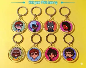 DP circle Acrylic Keychains