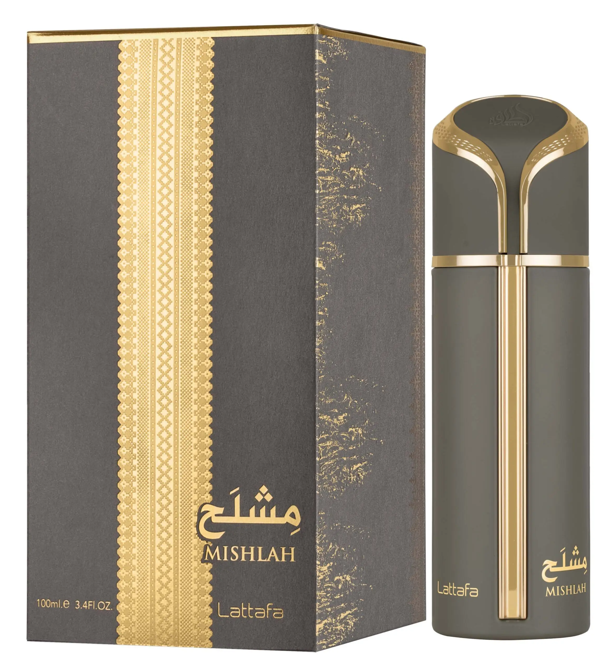 Lattafa Mishlah Unisex Eau de Parfum, 100ml/3.4oz, with Amber Warm Spicy, Citrus, Lavender & Spicy Fragrance Notes, Ideal for Daily Wear