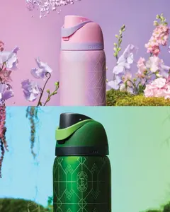 Owala Wicked For Good Glinda 32oz Freesip Water Bottle - Limited Edition Leakproof Insulated Water Bottle, Water Bottle for Gym, Picnic, School, Work Drinkware Flasks Stylish Mug Tumbler Bottled Portable