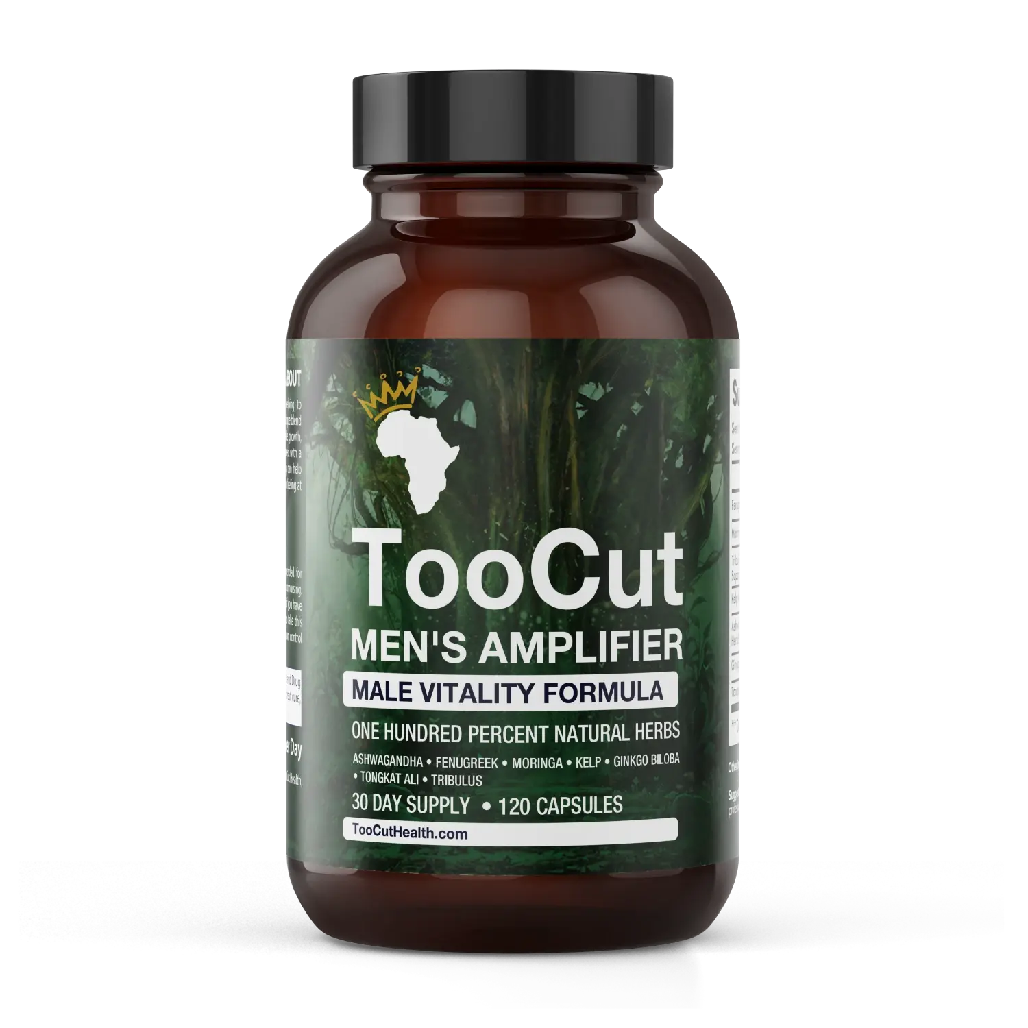 TooCut Men's Amplifier - 120 Capsules - Only 7 Powerful Herbs - Men's Vitality