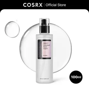 [COSRX Official] AHA 7 Whitehead Power Liquid (100ml) | 7% GLYCOLIC ACID TONER EXFOLIATES & CLEARS WHITEHEADS
