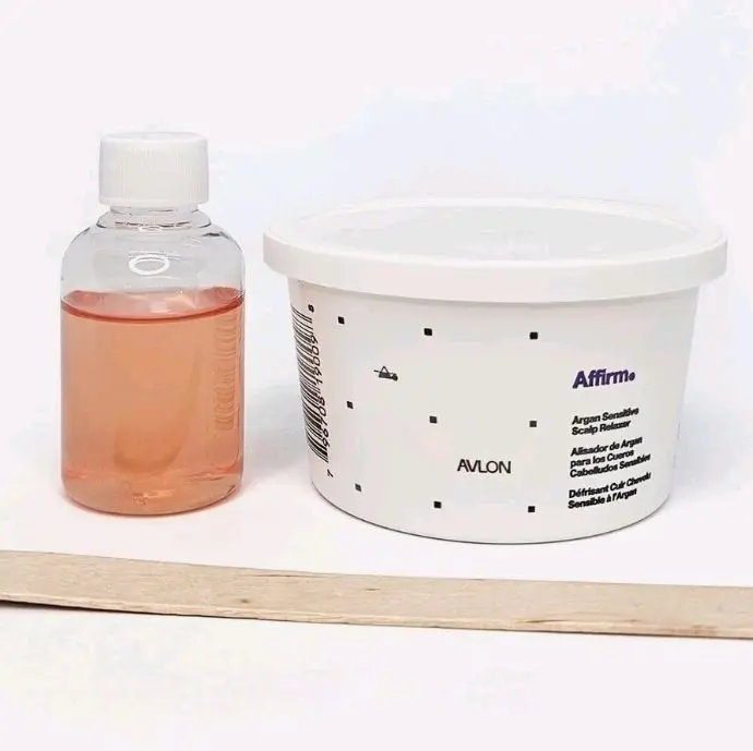Avlon Affirm Conditioning Creme Relaxer for Sensitive Scalp, Single Application Kit