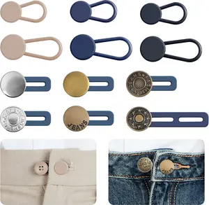 12 PCS Button Extenders for Jeans, Pants - Waist Extenders for Women & Men, No Sewing Instant Waistband Extension 1-1.8 Inches