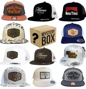 [BUY 1 GET 1] One Hat Box Sent, Embroidered Hat, Leather Patch, Mama Tried Hat, Hunting Hat, Outdoor Cap Gift Box for Men & Women