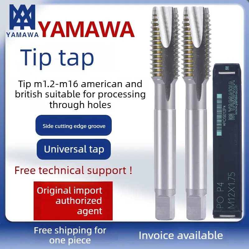 Japanese YAMAWA PO Spiral Point Tap Oversize Metric & UN Tap for Copper Aluminum