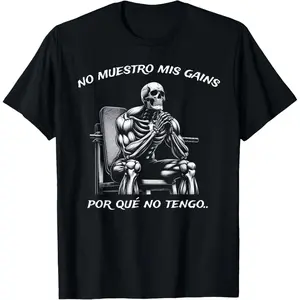 Casual Round Neck Shortsleeve Fashion Cotton Graphic Tees Streetwear Calacas Chidas Gym| Mexican Sayings Funny Sarcasm Slang T-Shirt