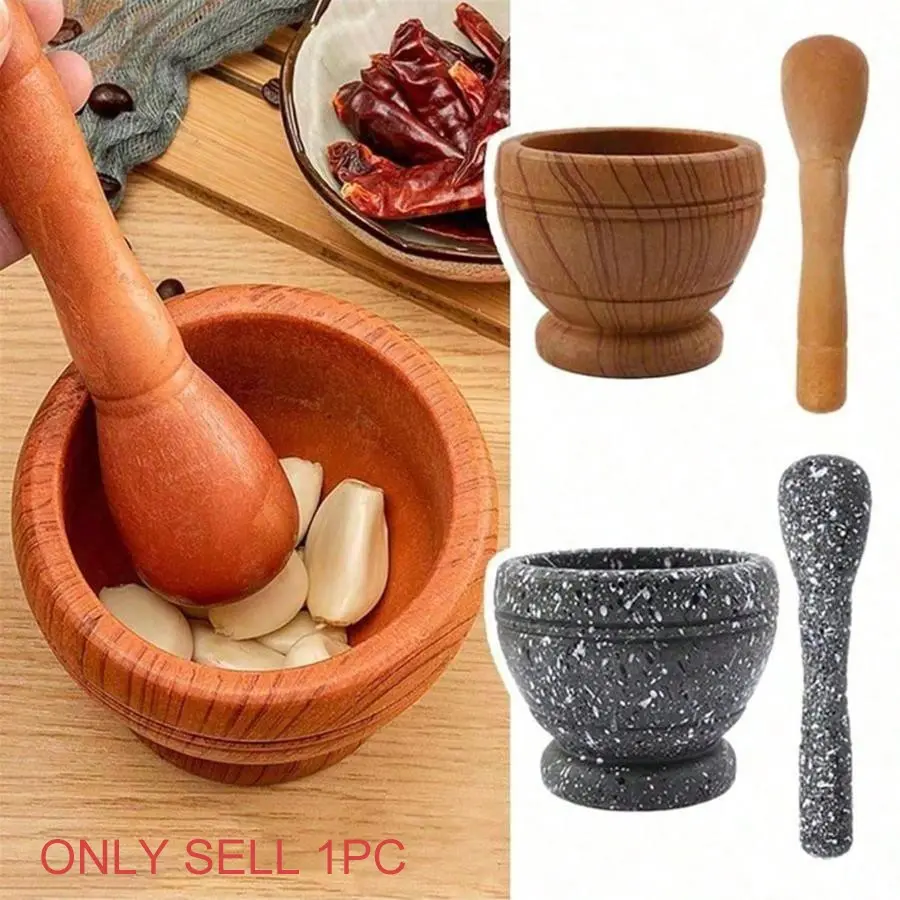 Household grinder, garlic press, garlic mashing, mashing pot, manual mashing medicine jar, garlic mashing stone mortar, essential kitchen tools, Utensils, Kitchen Gadgets, Kitchenware, Cooking, Home
