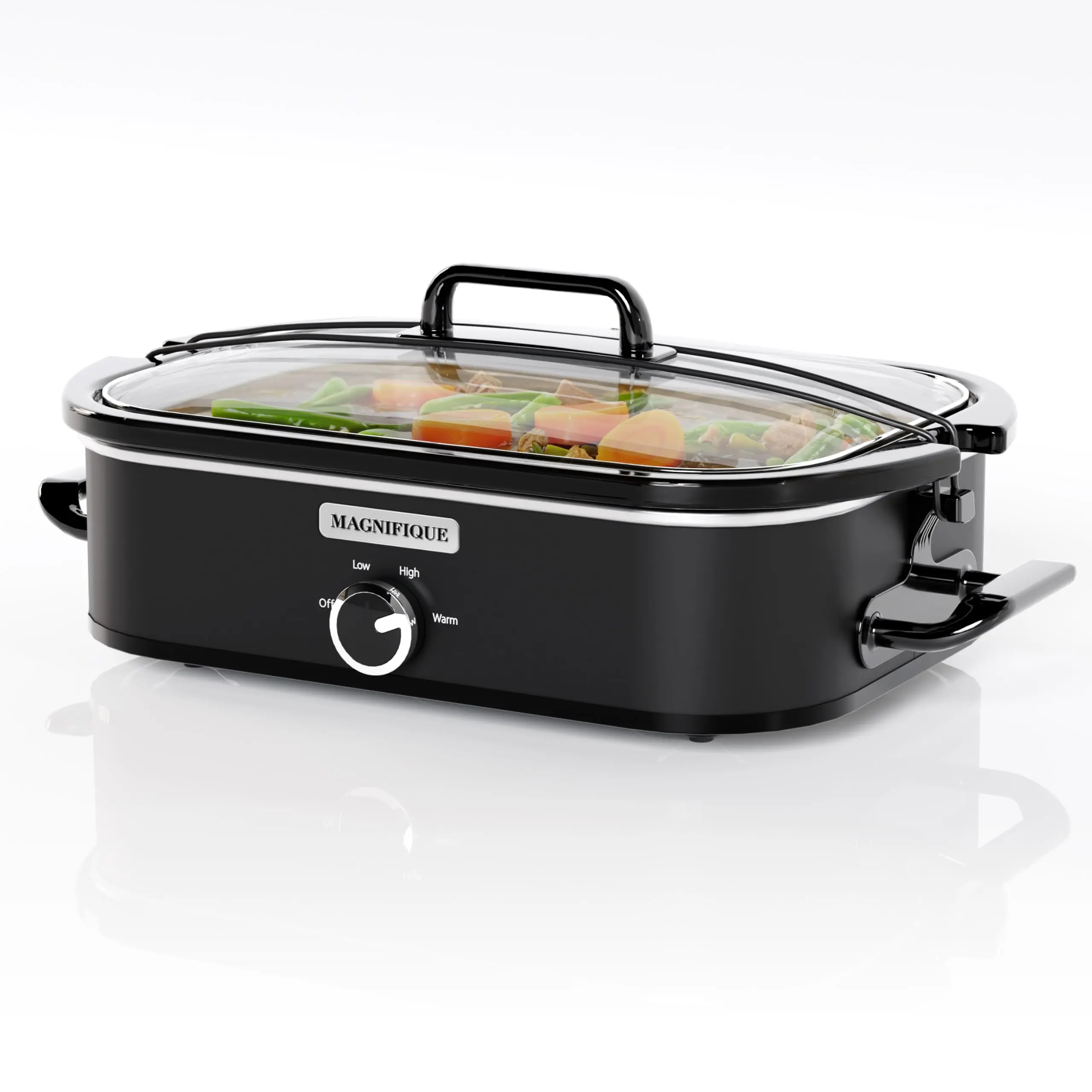 Magnifique 4-Qt Slow Cooker with Cooker Pot, Manual Warm Setting, Dishwasher-Safe Crock - Household Appliances, Kitchen Supplies for Family Meals & Parties