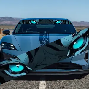 A Ferocious Eye Car Windshield Sticker for Toyota, Volkswagen, Land Rover, Citroen, Honda, Mitsubishi, Ford, BMW, Opel, Porsche, Citroen, Sedan, SUV, MPV