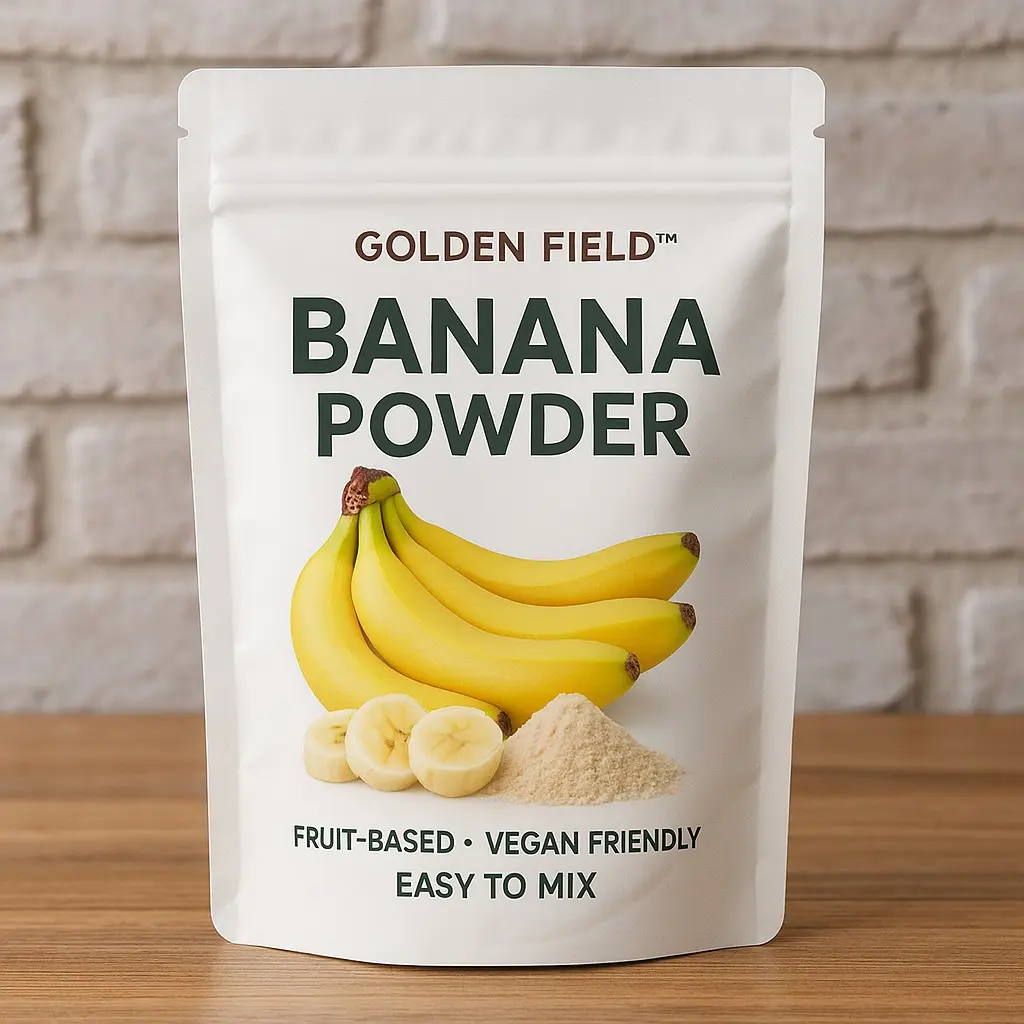 Golden Field Banana Powder Fruit-Based Vegan Friendly Easy to Mix Natural Flavor