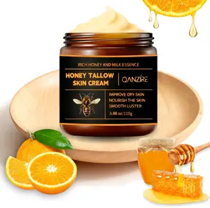 Honey Beef Tallow Skin Cream, With A Natural Formula Of Grass-Fed Beef Tallow And Honey, Has A Moisturizing Texture That Is Not Sticky, Gently Nourishing Without Irritation, And Is Suitable For Both Face And Body Use.