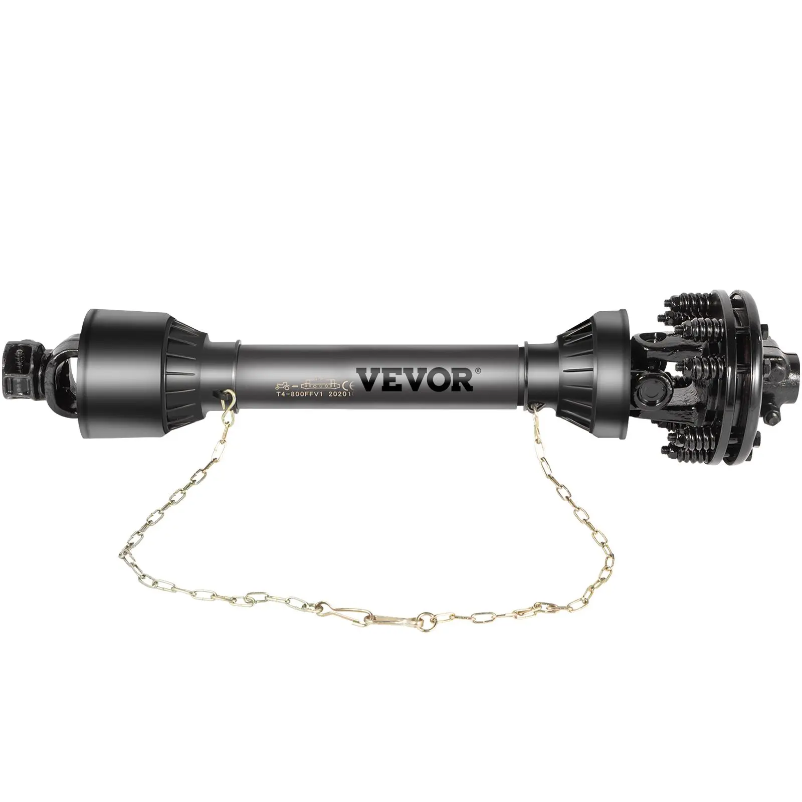 【SummerFinds】VEVOR PTO Shaft, 1-3/8” 6 Spline Tractor and Implement Ends PTO Driveline Shaft, Series 4 Tractor PTO Shaft, 43”-59” Brush Hog PTO Shaft with Slip Clutch Black, for Finish Mower, Rotary Cutter
