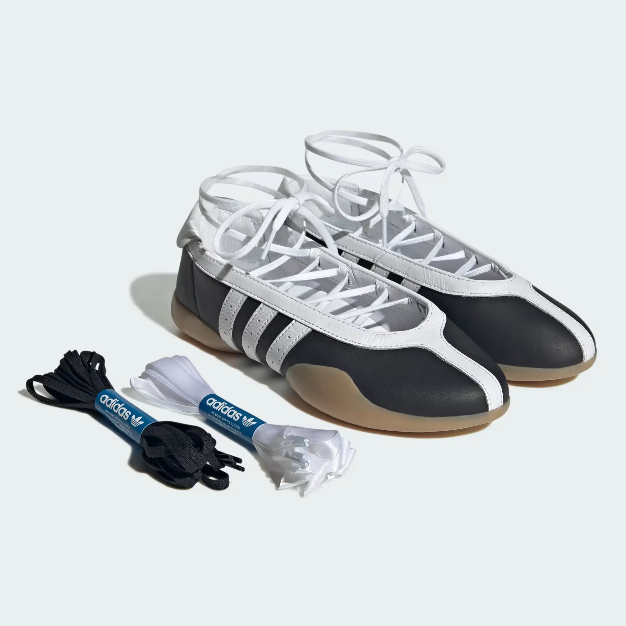 Adidas Taekwondo Mei Ballet Black White Gum Shoes – Authentic Brand New Women’s Sleek Lace-Up Sneaker JR7031