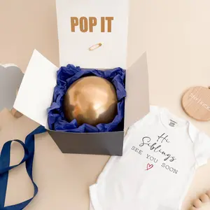 Pregnancy Announcement Box for Big Sister / Big Brother | Pop Balloon Surprise Gift | Personalized Baby Reveal