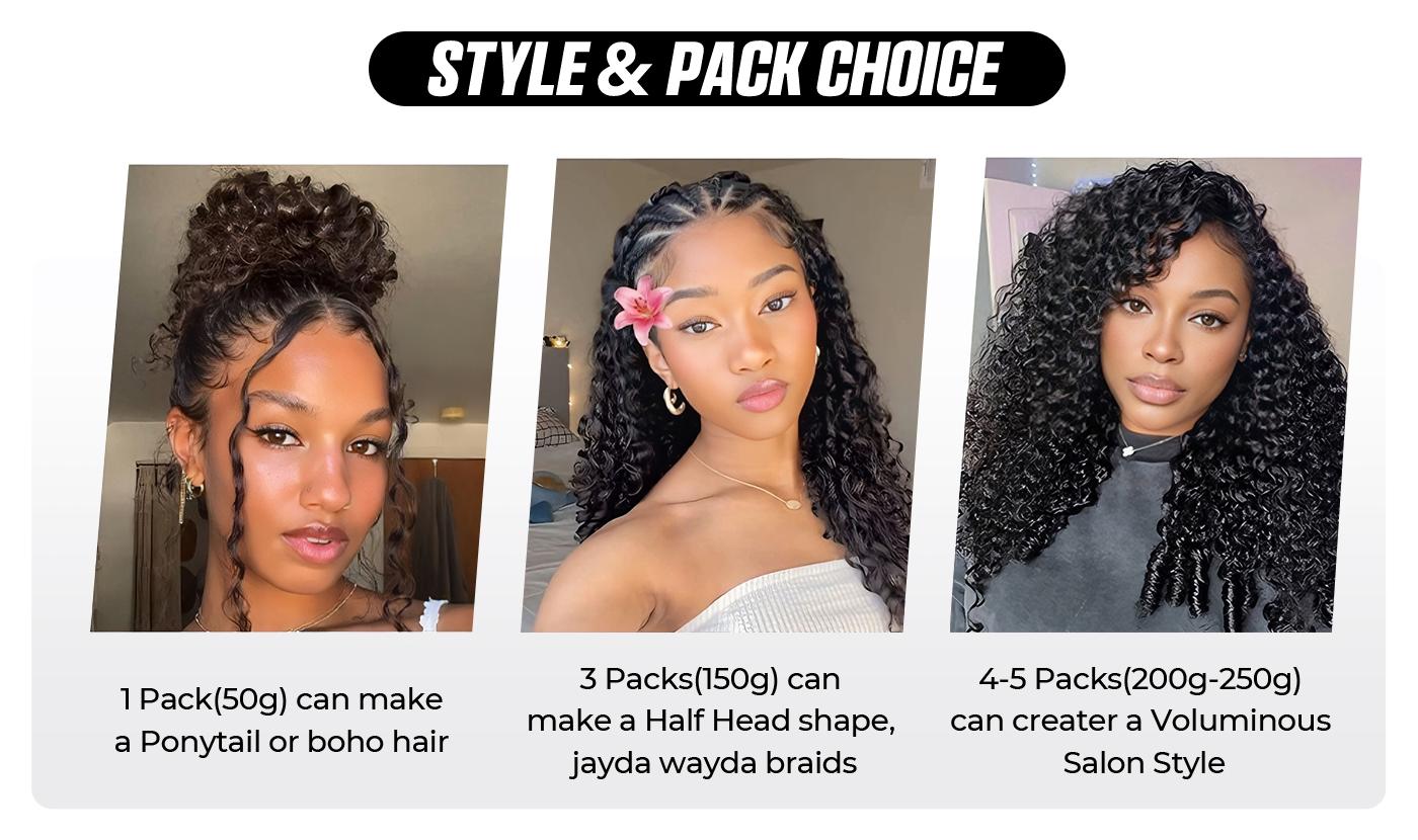 OQ HAIR #4 Chocolate Brown Feather Crochet Human Hair Burmese Curly Machine Made Crochet Weave Hair Extensions for Volume and Length #SohoChic #TikTokShopBackToSchool