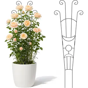 2 Pack 32.6'' Taller  Trellis for Climbing  Indoors & Outdoor, Garden Metal Trellis  Support for Potted , Houseplants,  Vine, Ivy, Pothos, Monstera