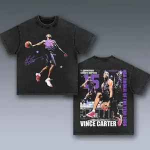 VINCE CARTER 6.21 Cotton Unisex Graphic T-Shirt Basketball Jordan Sport Fan Gift for Him Gift For Her Vintage Y2K Hoodie Sweatshirt 2IE ZW5