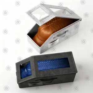 Stackable Hat Storage Boxes for Baseball Caps, Versatile Storage Solution for Hats and Toys, Home Organizer for Bedroom, Box OnlyDurable Cardboard Box for Men, Classic Style, Wardrobe Organizer