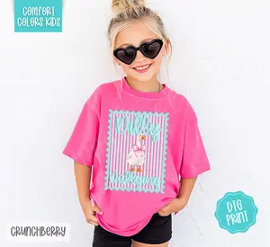 Dilly Dallying Youth Comfort Colors Tshirt, Trendy Tee for Kids