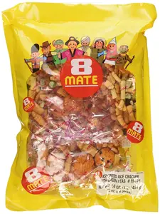 SHIRAKIKU 8 Mate Assorted Rice Crackers (16oz) - 8 Individual Packs, Always Fresh & Crunchy, Authentic Japanese Snack