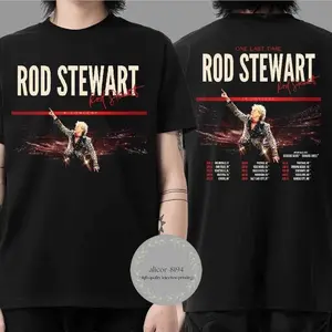 Rod Stewart One Last Time Tour 2026 With Richard Marx And Howard Jones Tour Dates Unisex T-Shirt/Hoodie
