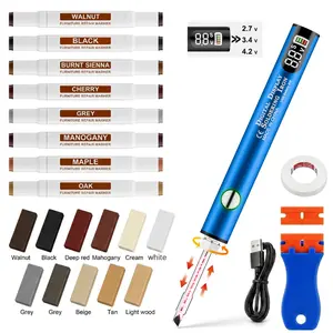 Laminate & Vinyl Floor Repair Kit , Wood Furniture Repair Kit,Wax Melting Tool With Display, Heat Pen, Furniture Repair Tool