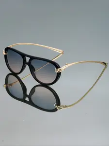 New Vintage Oval Fashion Glasses, Unique Temple Design, High-End Elegant Style, Suitable for Women & Men, Perfect for Photography & Daily Wear, Vintage Trendy Sunglasses