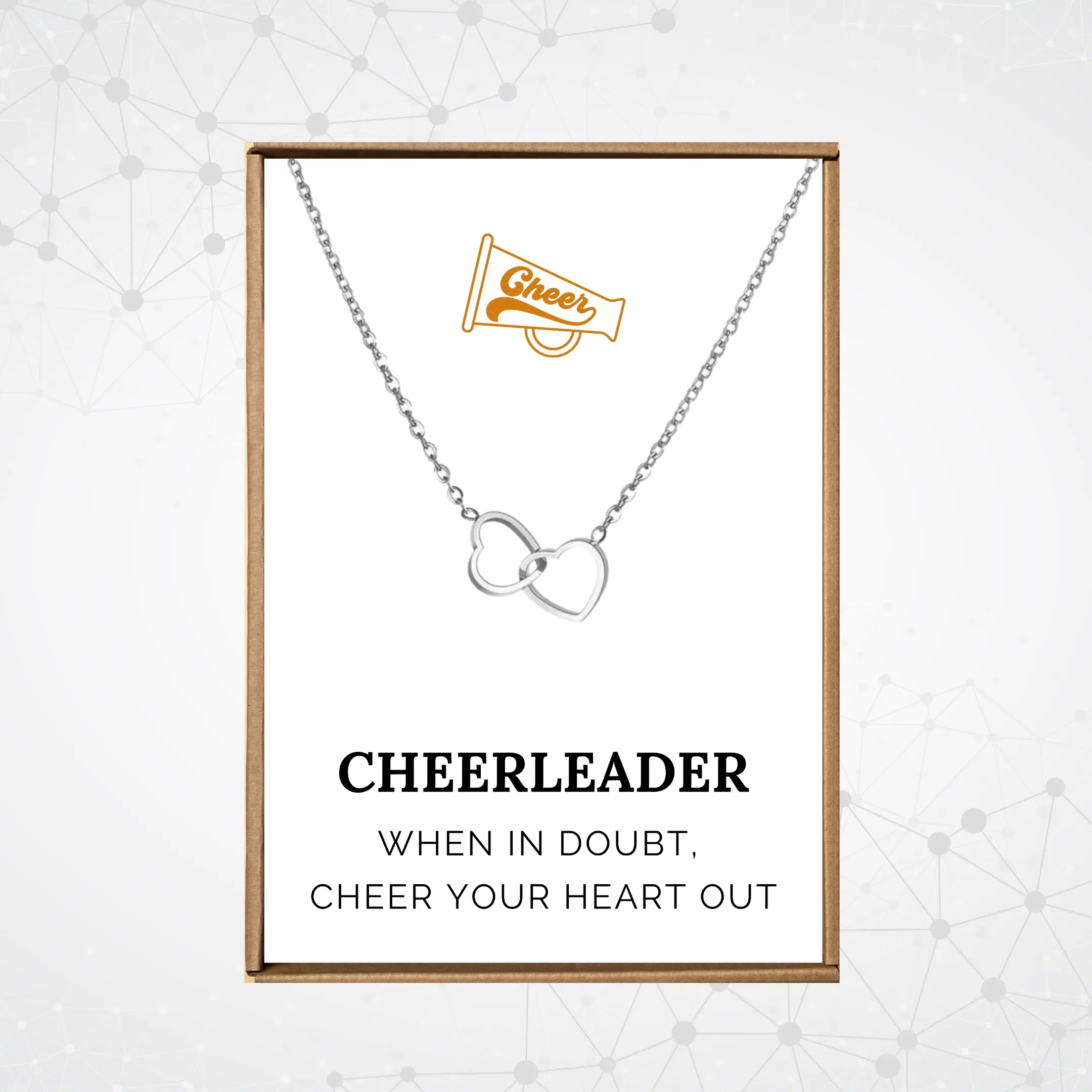 Cheerleader gifts for senior, Cheer necklace, Cheerleading gifts bulk, Cheer gifts for girls