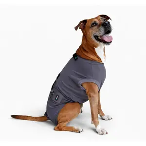 Dog Recovery Suit After Surgery – Soft Dog Onesie Alternative to Cone, Breathable Dog Surgical Suit for Spay Neuter Recovery, Secure Fit Dog Surgery Suit with Easy Potty Design (Medium)