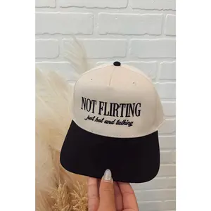 Pre-Order Not Flirting Trucker Hat - Black