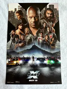 FAST X 11"x17" Original Promo Movie Poster MINT Vin Diesel Jason Mamoa John Cena 2023