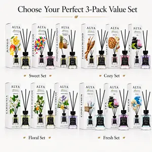 ALYA Reed Diffuser 3-Pack Value Set – Choose Your Scent Set – 100 ml Each