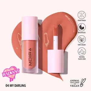 Moira Cosmetics Love Steady Liquid Blush 004 My Darling - Radiant Finish, Lightweight Buildable Formula, Vegan & Cruelty-Free Makeup