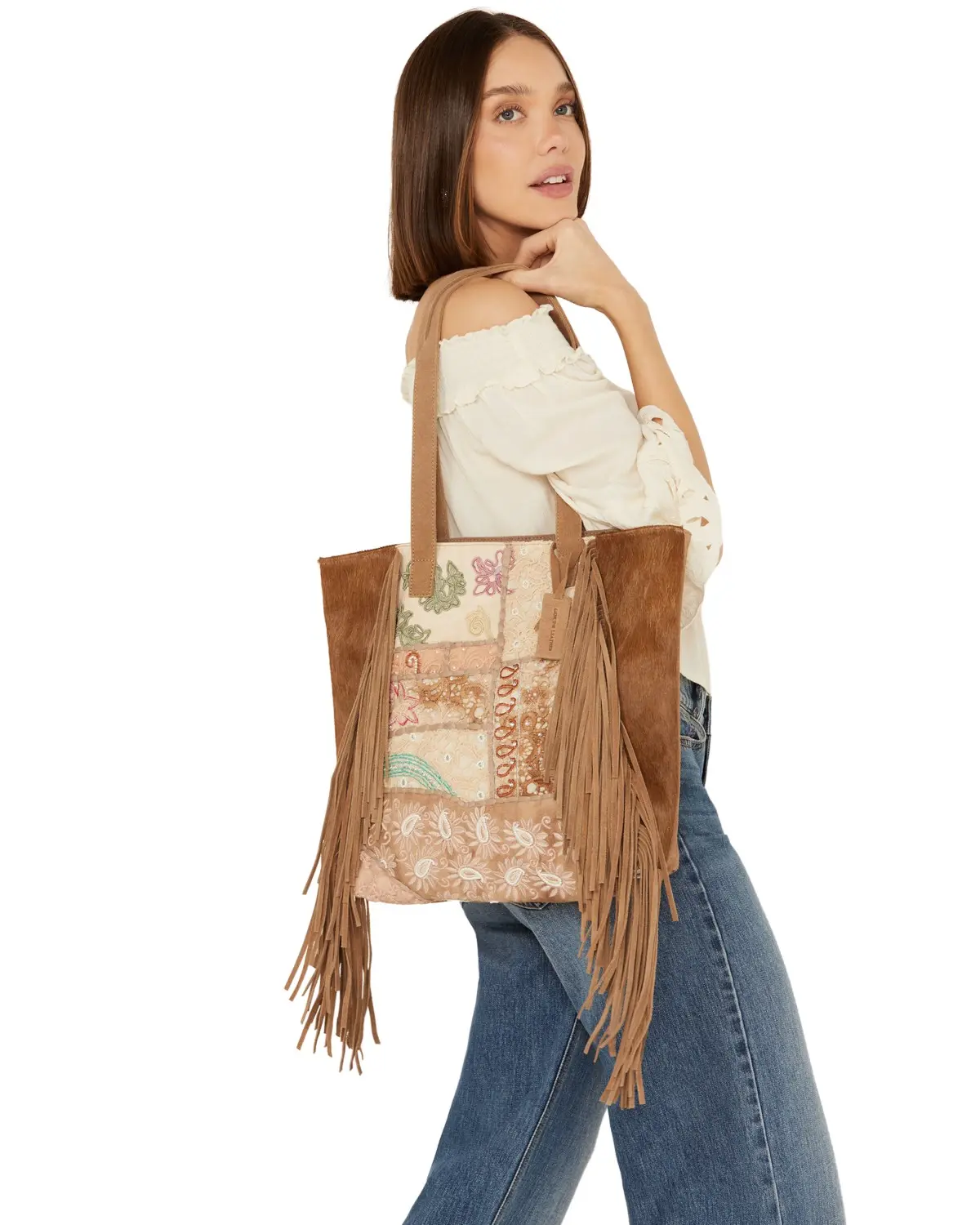 Shyanne Women's Women'S Boho Patched Tote - Sasu23hb1 Shyanne Women's Women'S Boho Patched Tote - Sasu23hb1