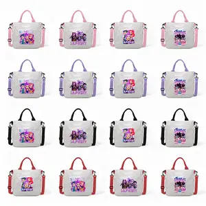 K-Pop Demon 3 Hunter Shoulder Bag – Cute Cartoon Rumi, Mira & Zoey Print Crossbody Tote, Large Capacity Gift Bag