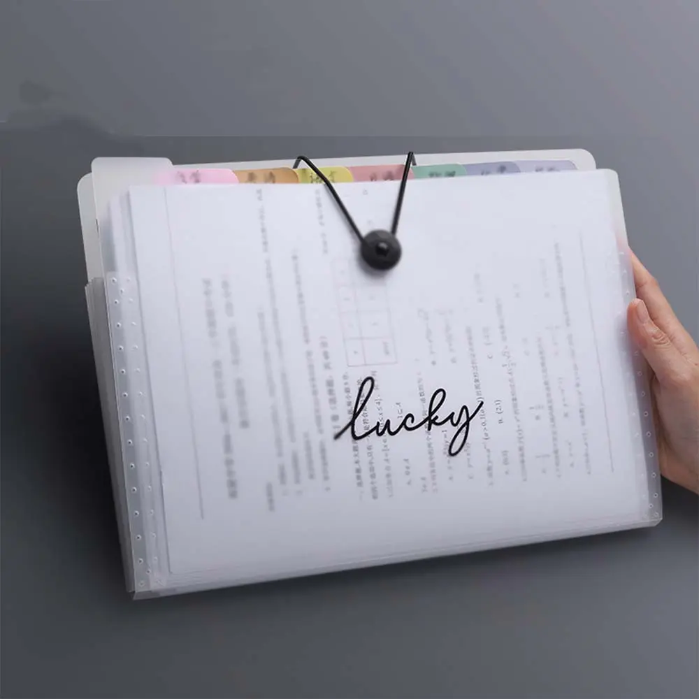 An 8/12-layer folder, transparent insertable A4 file folder storage box, exam papers holder, organizing and categorizing tool file binder, Document Organizer