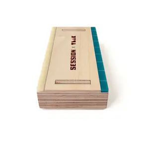 Pocket Manual Pad - Mini Wooden Fingerboard Obstacle with Acrylic Coping