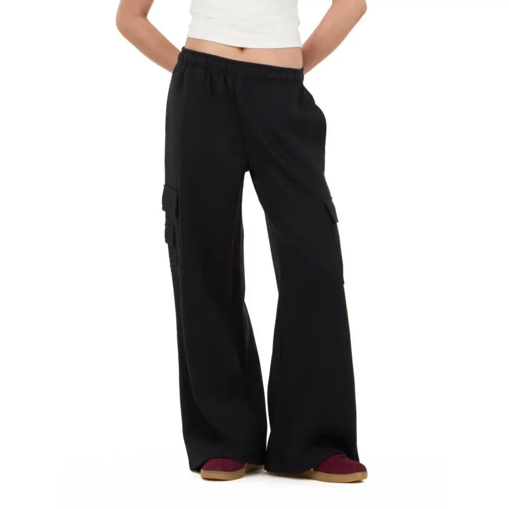 Forever 21 Jogger Pants for Women, Oversized Wide Leg Style with Cargo Pockets in a Sporty Chic Design, Bottoms