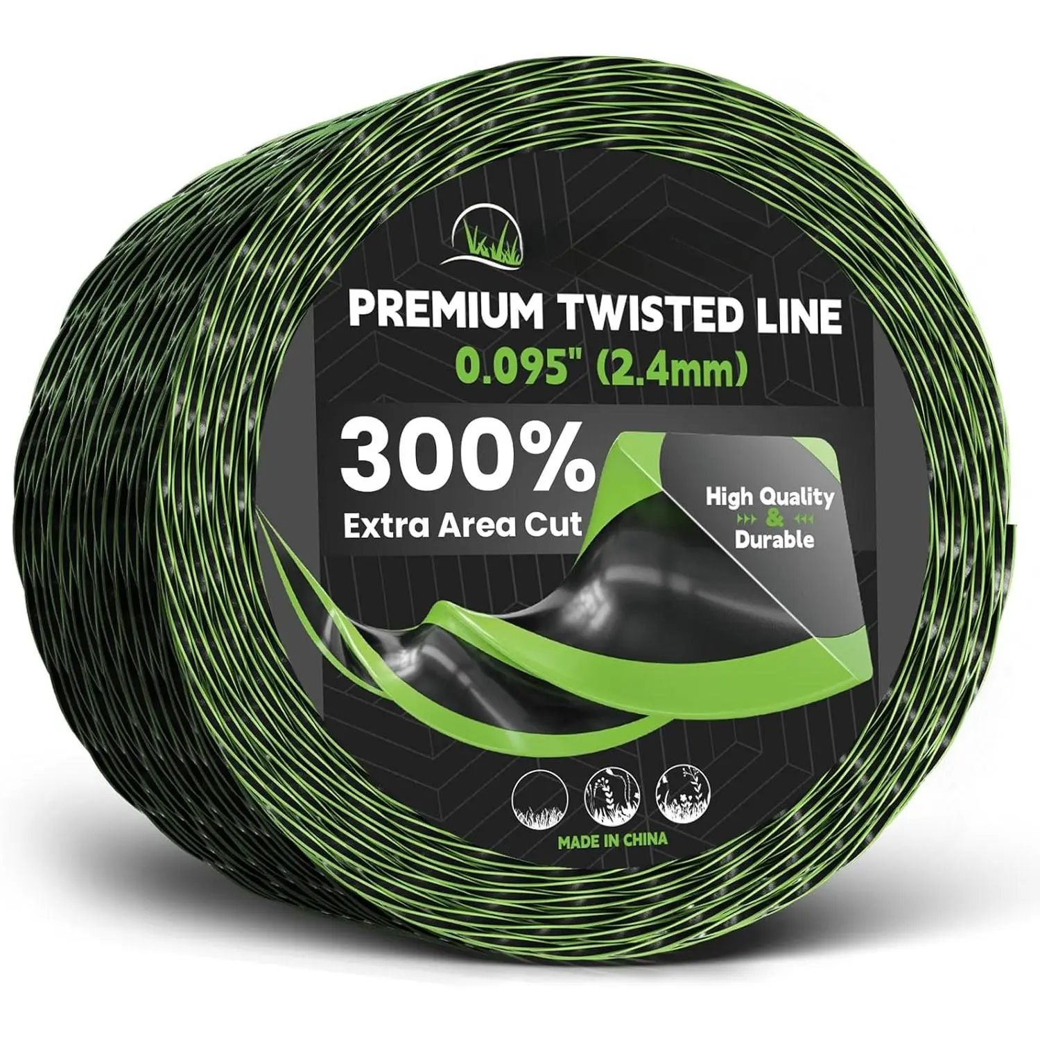 0.095" Trimmer Line (AL2470B) Compatible with EGO String Trimmers, 400ft 1lbs  Twist Bi-Component Weed Eater String, Heavy Duty Professional Grade String Trimmer  Line