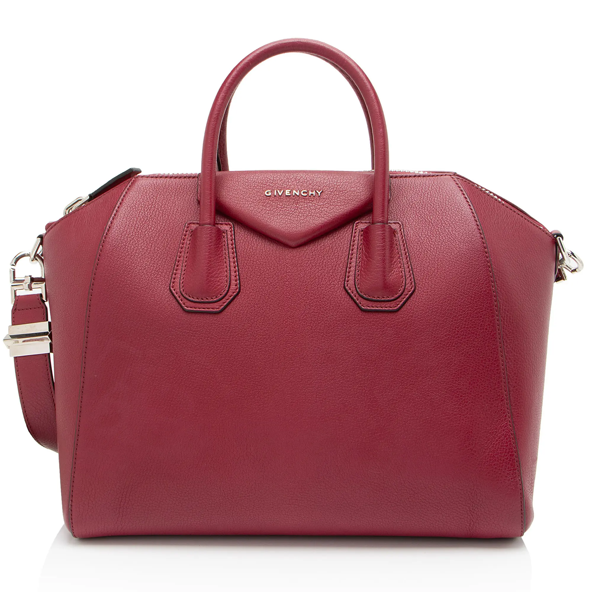 Pre-owned GIVENCHY Goatskin Shoulder Bags Sugar Antigona Medium Satchel