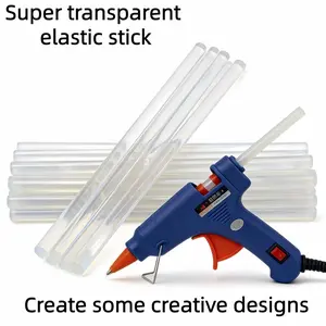 30pcs Super Transparent High Elasticity Adhesive Sticks, 7mm X 200mm, Fits Most Glue Guns, Home Decor, DIY Crafts, General Repair