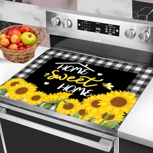 [Non-Slip Stove Cover] Non-Slip Diatom Mud Stove Top Cover - 1pc, Scratch-Proof Countertop Mat for Electric Stoves and Coffee Machines, Home Kitchen Decor