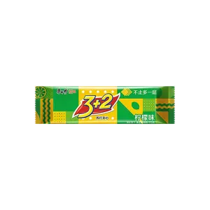 Master Kong 3+2 Lemon Cream Sandwich Biscuits, 125g - Crispy Snack for TikTok
