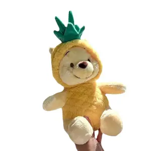 Pineapple Bear Plush Toy – Soft Cute Stuffed Animal Fun Collectible Gift for Kids Teens