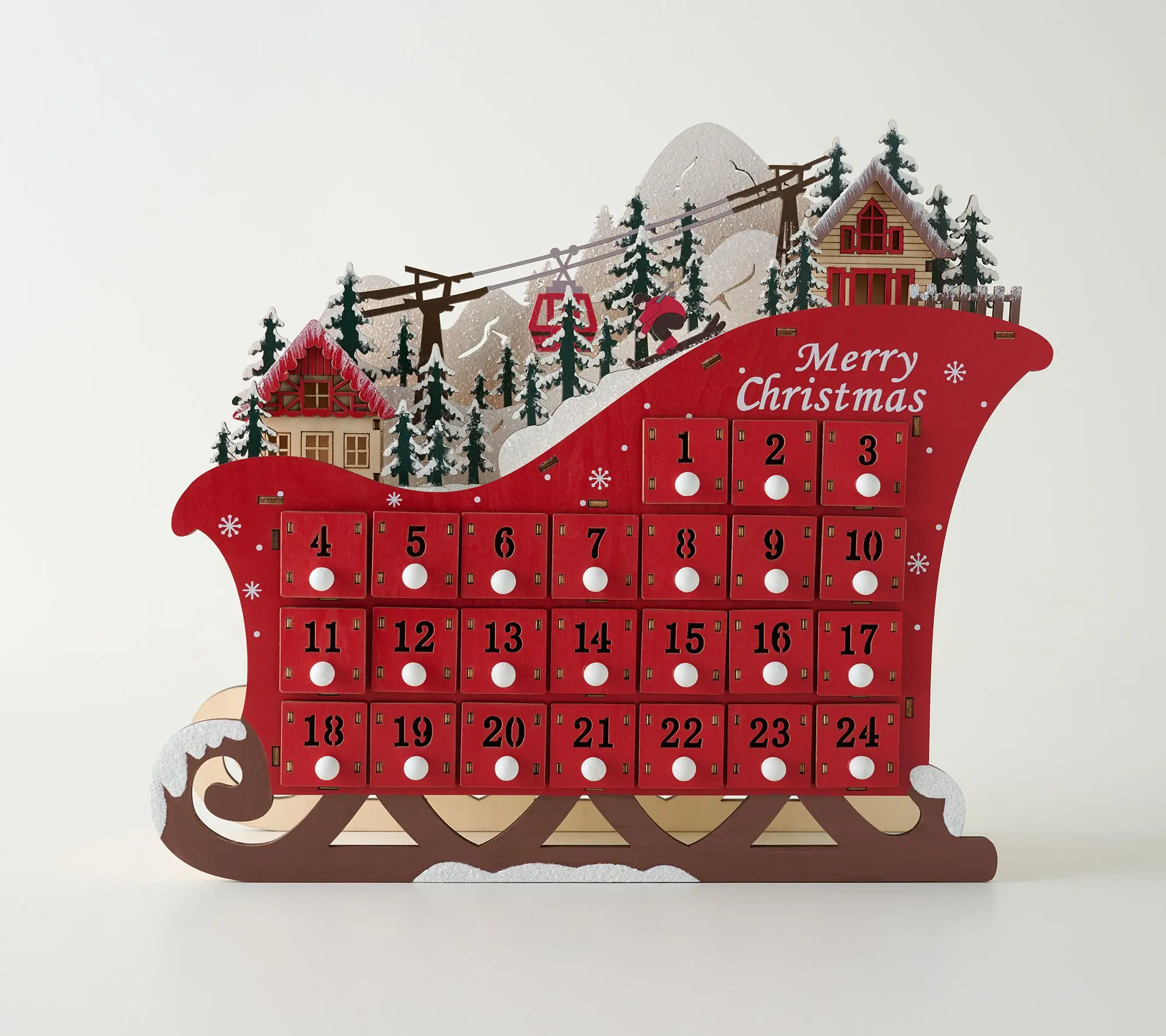 Home Reflections Lit Sleigh Advent Calendar