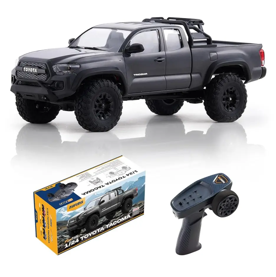 FMS Hobby 1:24 FCX24M Officially Licensed Toyota Tacoma RTR RC Crawler, Scale-Accurate Detailing, Offroad Electric Remote Control RC Cars