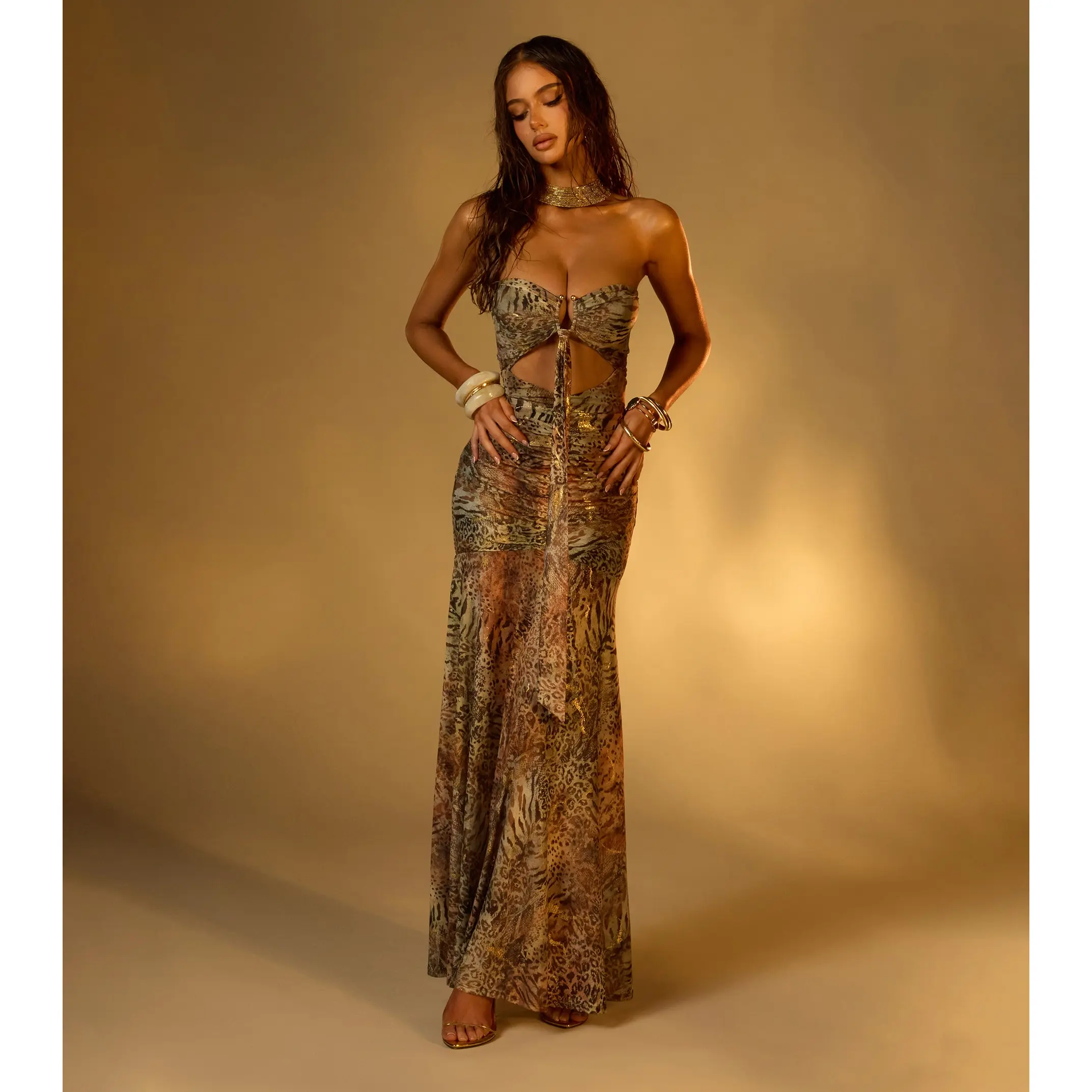 Rare Find Animal Print Maxi Dress