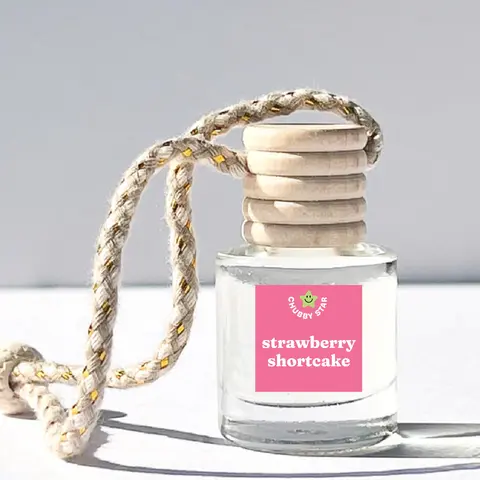 Strawberry Shortcake Scented Car Air Freshener Diffuser - Fragrant Sweet Fruity Bakery Scent for Cars' Interior Accessories, Car Interior Decor - Strawberry Bakery Vanilla Scent