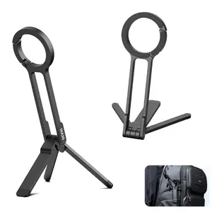 ULANZI Magnetic Phone Stand for iPhone MA30 - Aluminium Smartphone Mini Tripod Foldable Pocket Cell Phone Stand Dual-Sided Magnet Quick Mount Compatible with iPhone 16 15 14 13 12 Magsafe